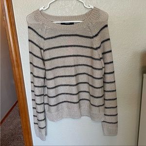 Tan striped sweater